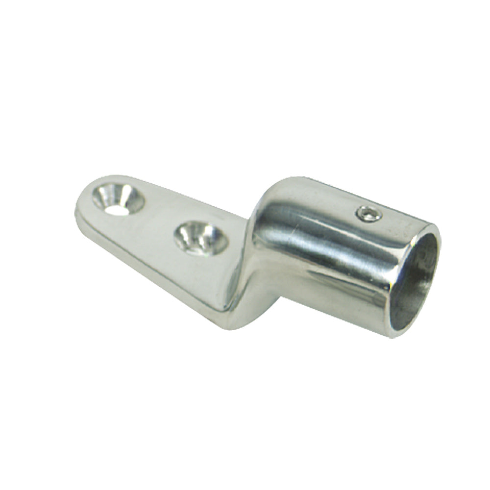 Whitecap 5-1/2° Blind Base - 316 Stainless Steel - 7/8" Tube O.D. — marine rail fittings