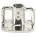 Whitecap 4° Rectangular Base - 316 Stainless Steel - 3-1/2" x 3" — marine rail fittings