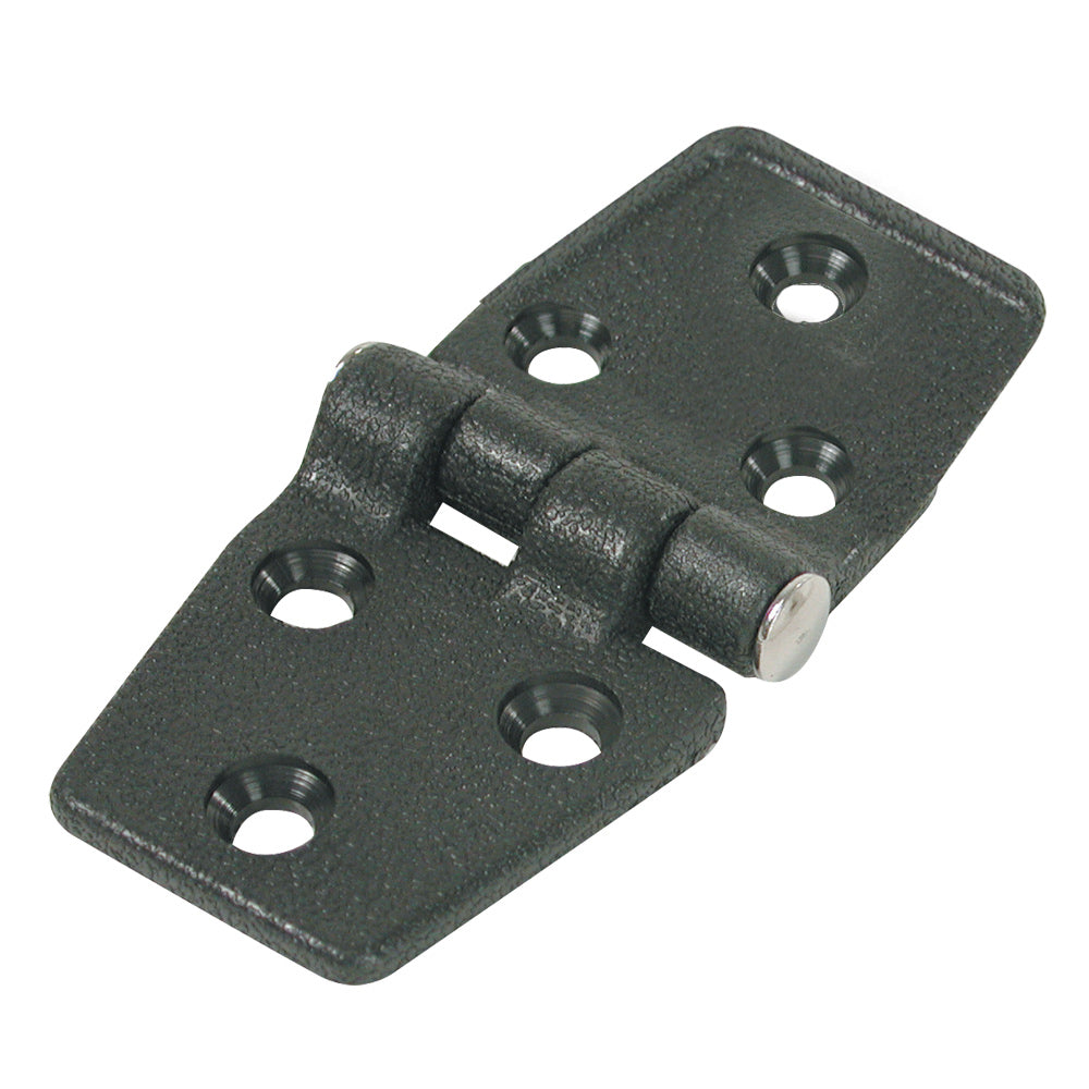 Whitecap Door Hinge - Black Nylon - 1-1/2" x 3" — marine hinges