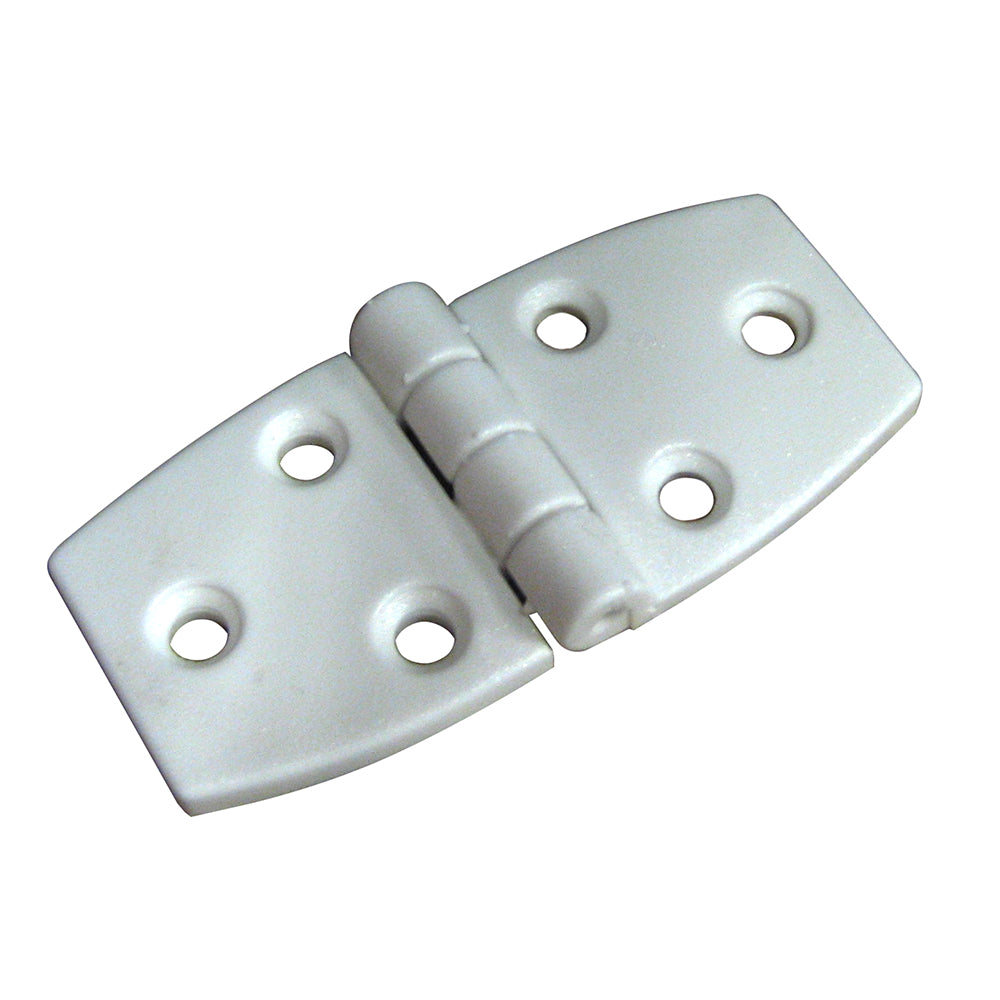 Whitecap Door Hinge - White Nylon - 1-1/2" x 3" — marine hinges