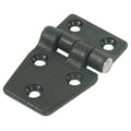Whitecap Shortside Door Hinge - Black Nylon - 1-3/8" x 2-1/4" — marine hinges
