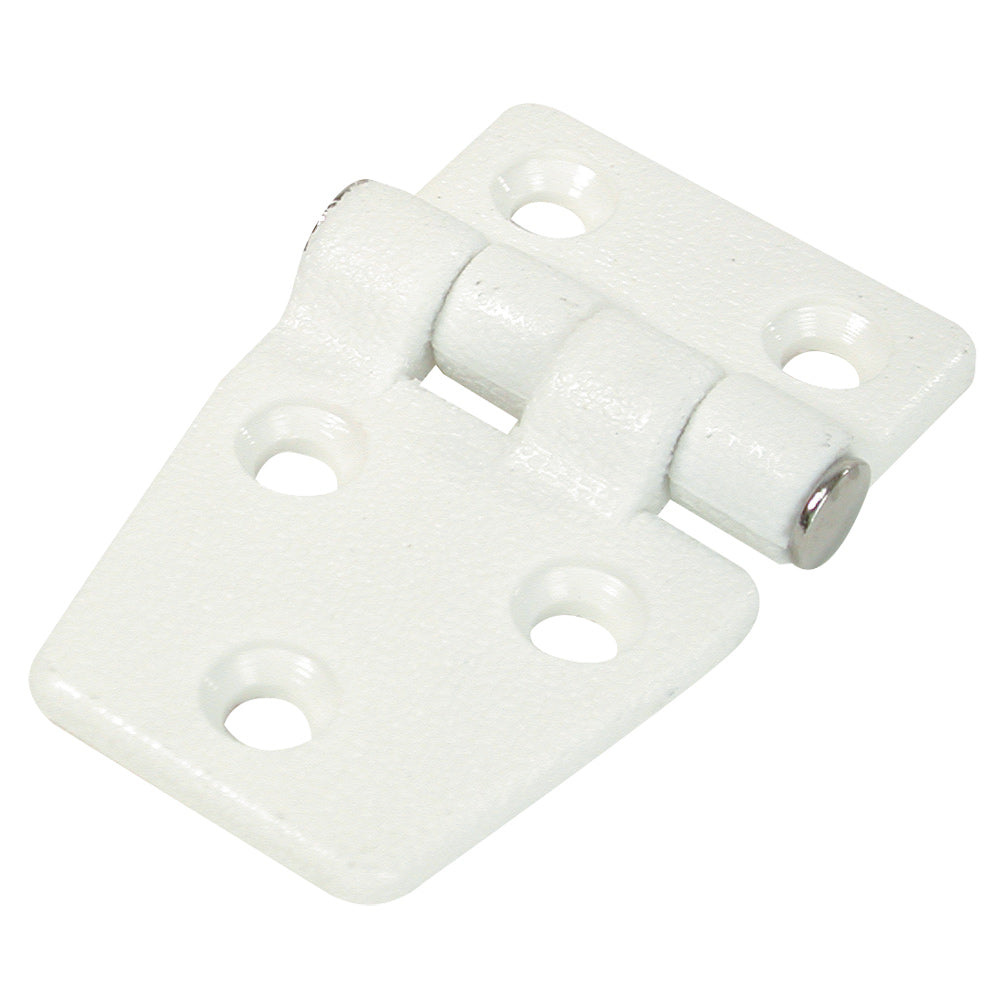 Whitecap Shortside Door Hinge - White Nylon - 1-3/8" x 2-1/4" — marine hinges