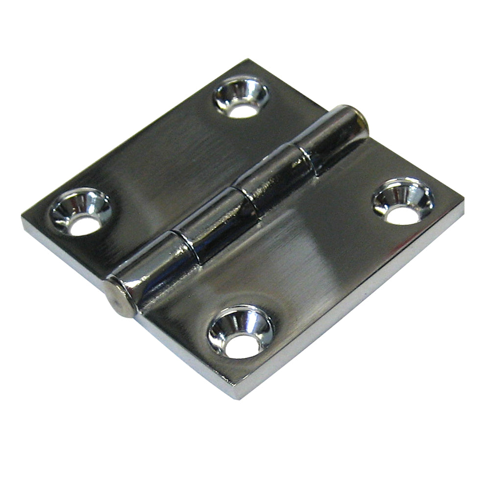 Whitecap Butt Hinge - CP/Zamac - 2" x 2" — marine hinges