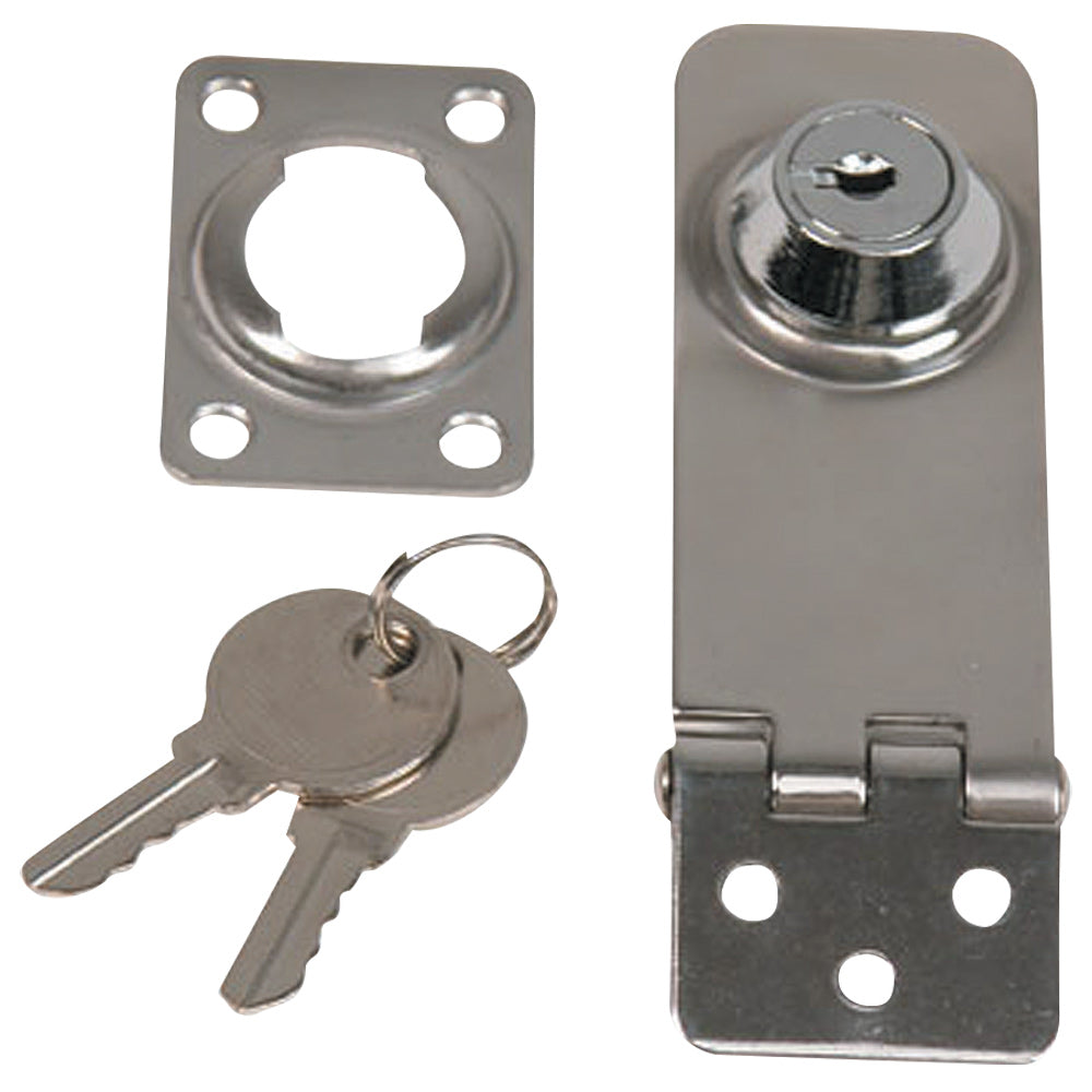 Whitecap Locking Hasp - 304 Stainless Steel - 1" x 3" — marine latches
