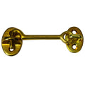 Whitecap Cabin Door Hook - Polished Brass - 3" — marine latches