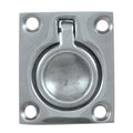 Whitecap Flush Pull Ring - CP/Brass - 1-1/2" x 1-3/4" — marine latches