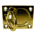 Whitecap Flush Pull Ring - Polished Brass - 2" x 2-1/2" — marine latches
