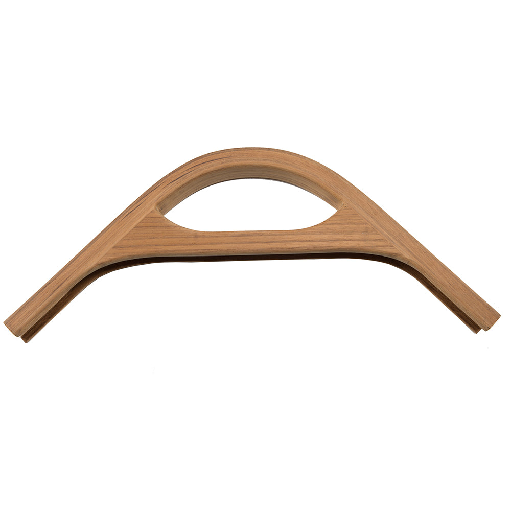 Whitecap Teak Track Corner w/Hand Hold Molding - 3/4" — marine teak