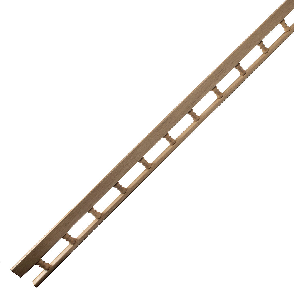 Whitecap Teak L-Type Pin Rail - 5' — marine teak