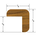 Whitecap Teak "L" Molding Small - 5' — marine teak