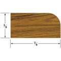 Whitecap Teak Stop Molding Small - 5' — marine teak