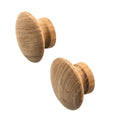 Whitecap Teak Round Drawer Knob - 2" - 2 Pack — marine teak