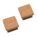 Whitecap Teak Square Drawer Knob - 1-1/8" - 2 Pack — marine teak