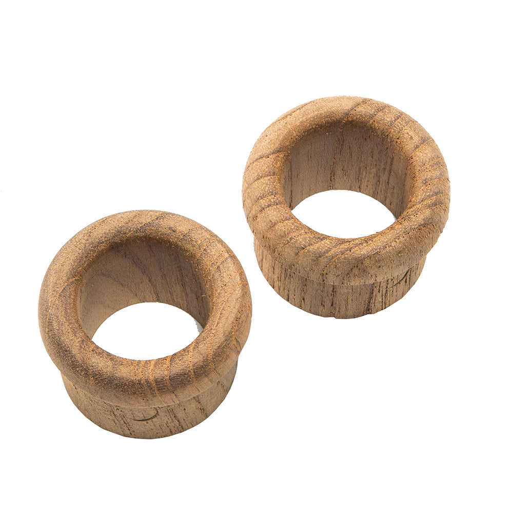 Whitecap Teak Finger Pull - 5/8" Barrel Length - 2 Pack — marine teak