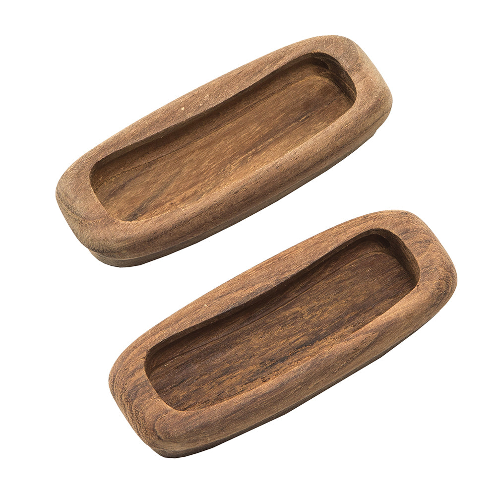 Whitecap Teak Rectangular Drawer Pull - 3-1/4"L - 2 Pack — marine teak