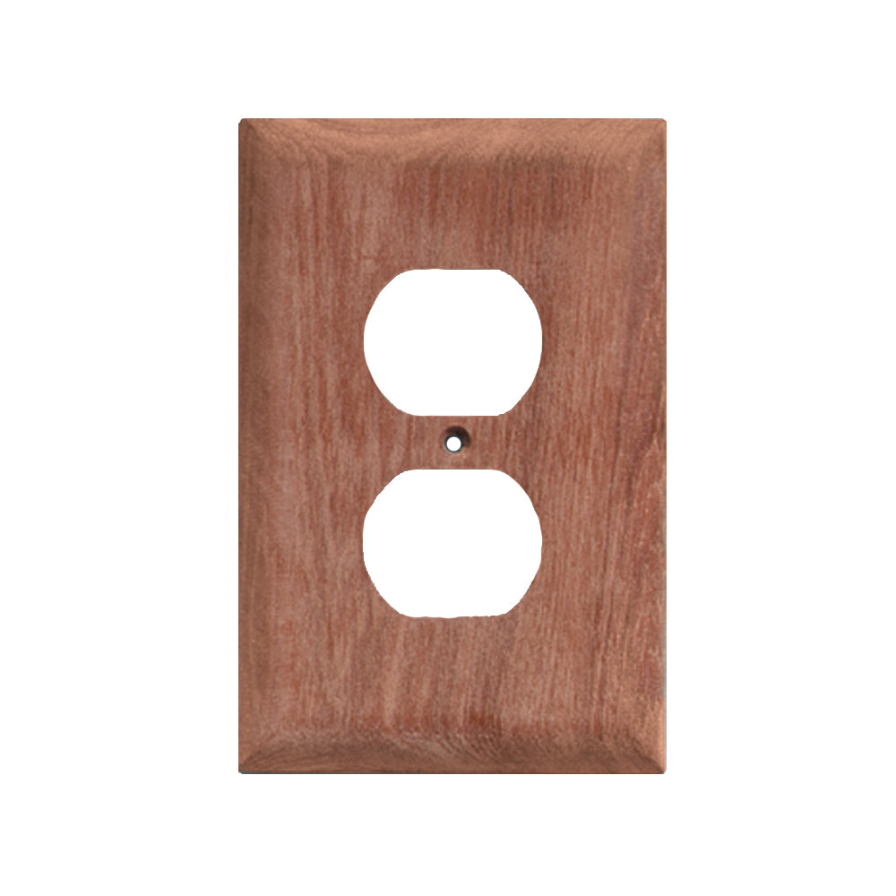 Whitecap Teak Outlet Cover/Receptacle Plate — marine teak
