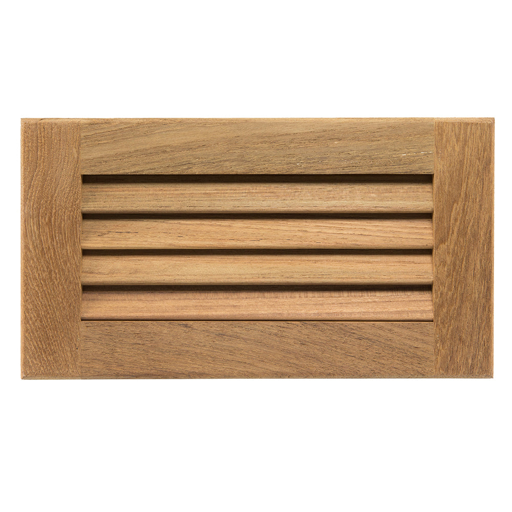 Whitecap Teak Louvered Insert - 6-3/8" x 11-3/16" x 3/4" — marine teak