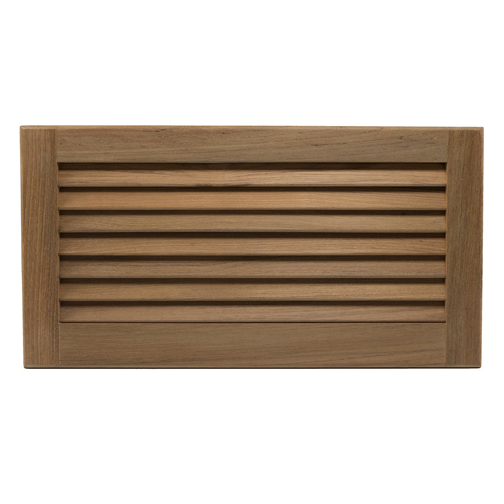 Whitecap Teak Louvered Insert - 9-3/8" x 18" x 3/4" — marine teak