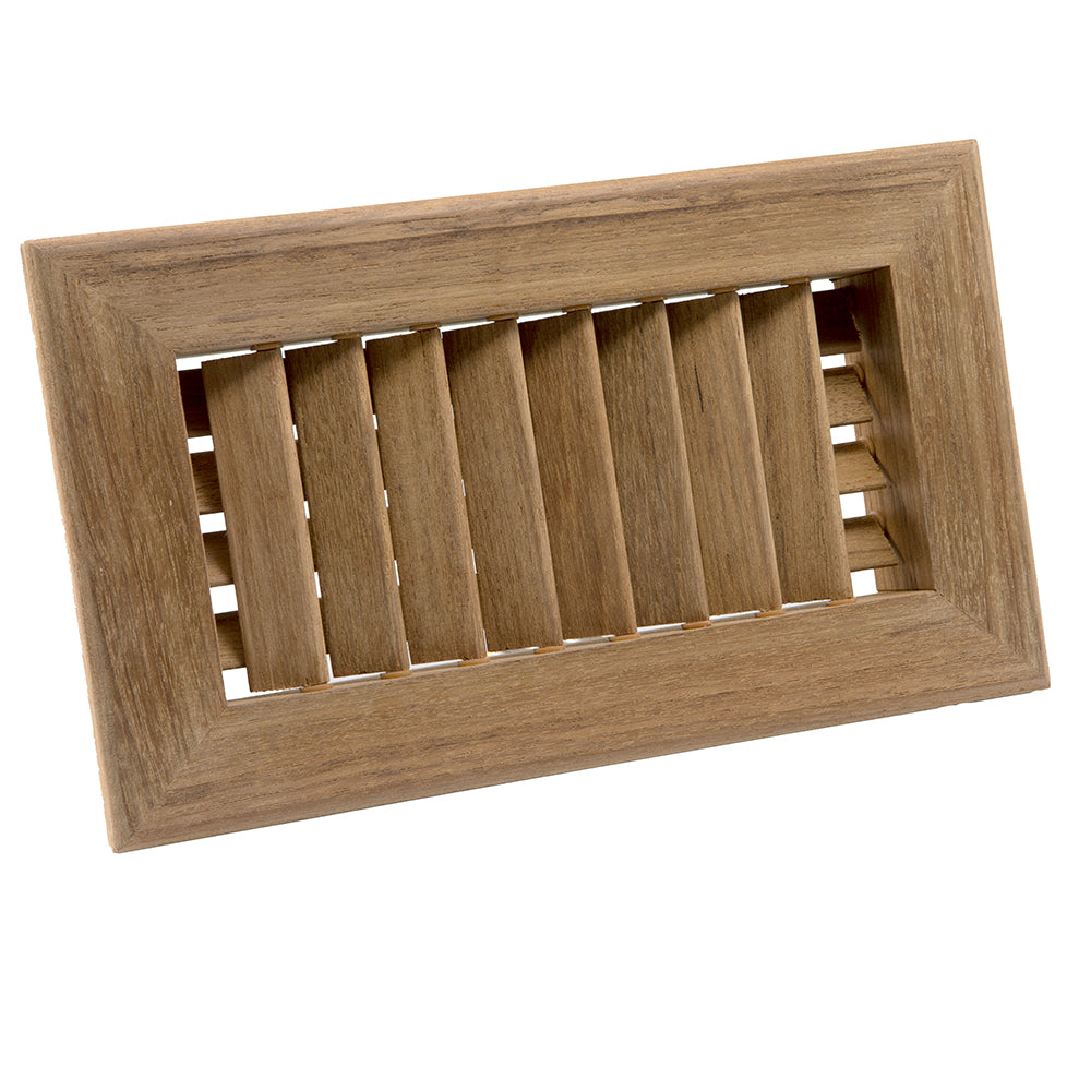 Whitecap Teak Air Conditioning Vent - 9-3/4" x 5-3/4" x 1-1/2" — marine teak