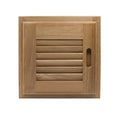 Whitecap Teak Louvered Door & Frame - Right Hand - 12" x 12" — marine teak