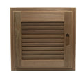 Whitecap Teak Louvered Door & Frame - Right Hand - 15" x 15" — marine teak