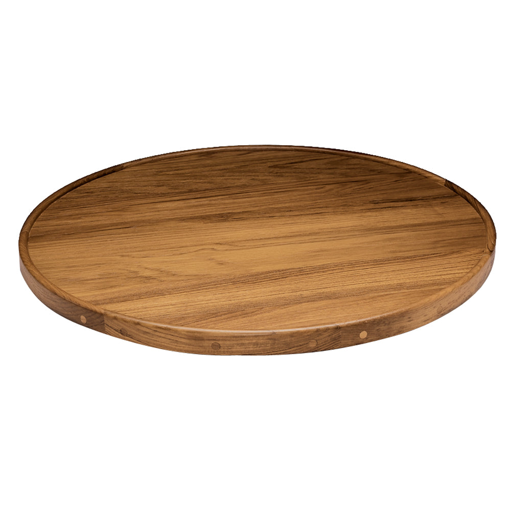 Whitecap Teak Round Table Top - 24" x 1-1/8" — marine teak