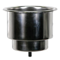 Whitecap Flush Cupholder w/Drain - 302 Stainless Steel — marine deck / galley