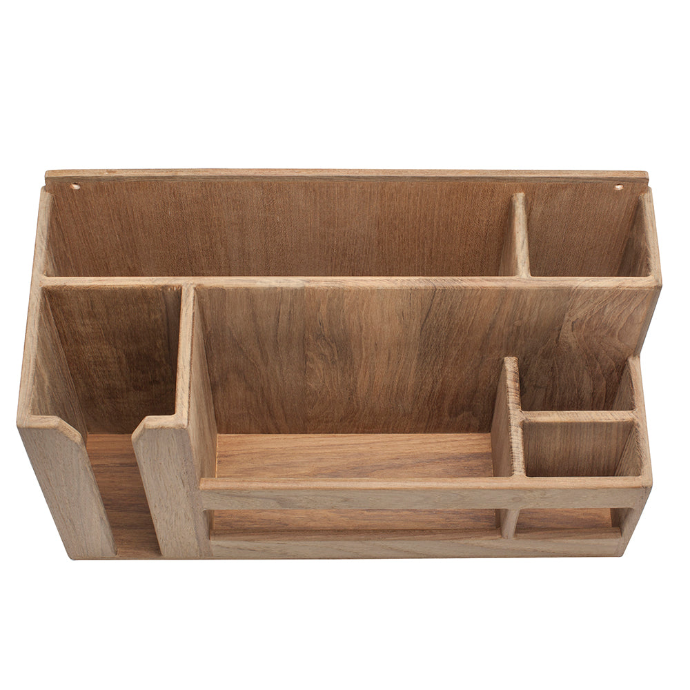 Whitecap Teak Dish/Cup/Utensil Holder — marine teak