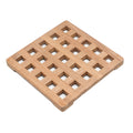 Whitecap Teak Large Square Trivet - 8" — marine teak