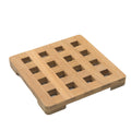 Whitecap Teak Small Square Trivet - 6" — marine teak