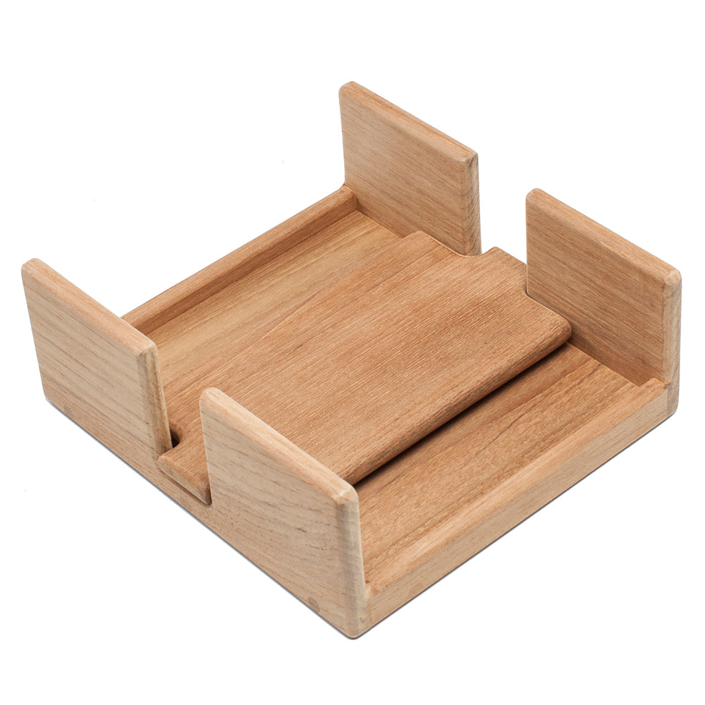 Whitecap Teak Stay-Put Napkin Holder — marine teak