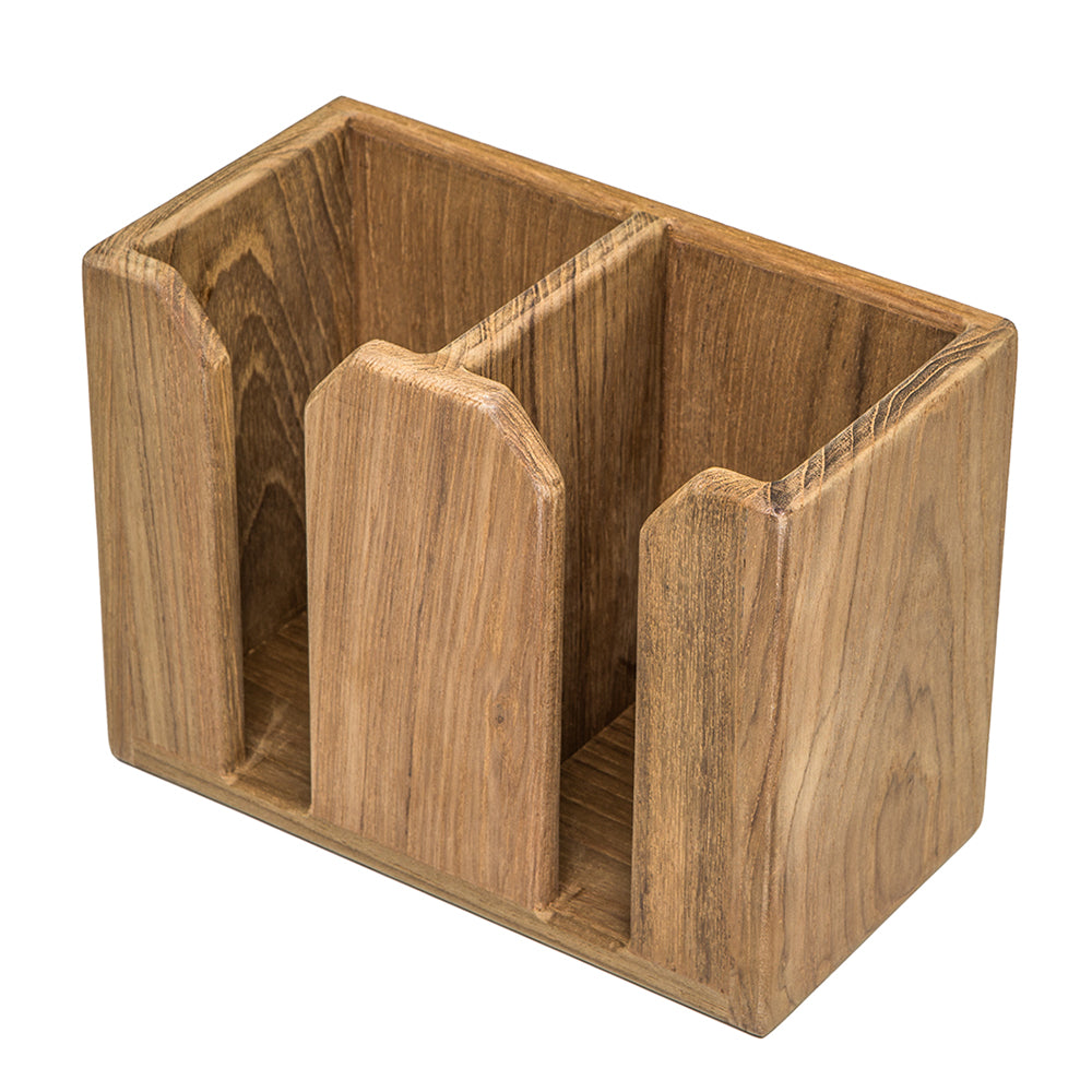Whitecap Teak Two-Bottle Rack — marine teak