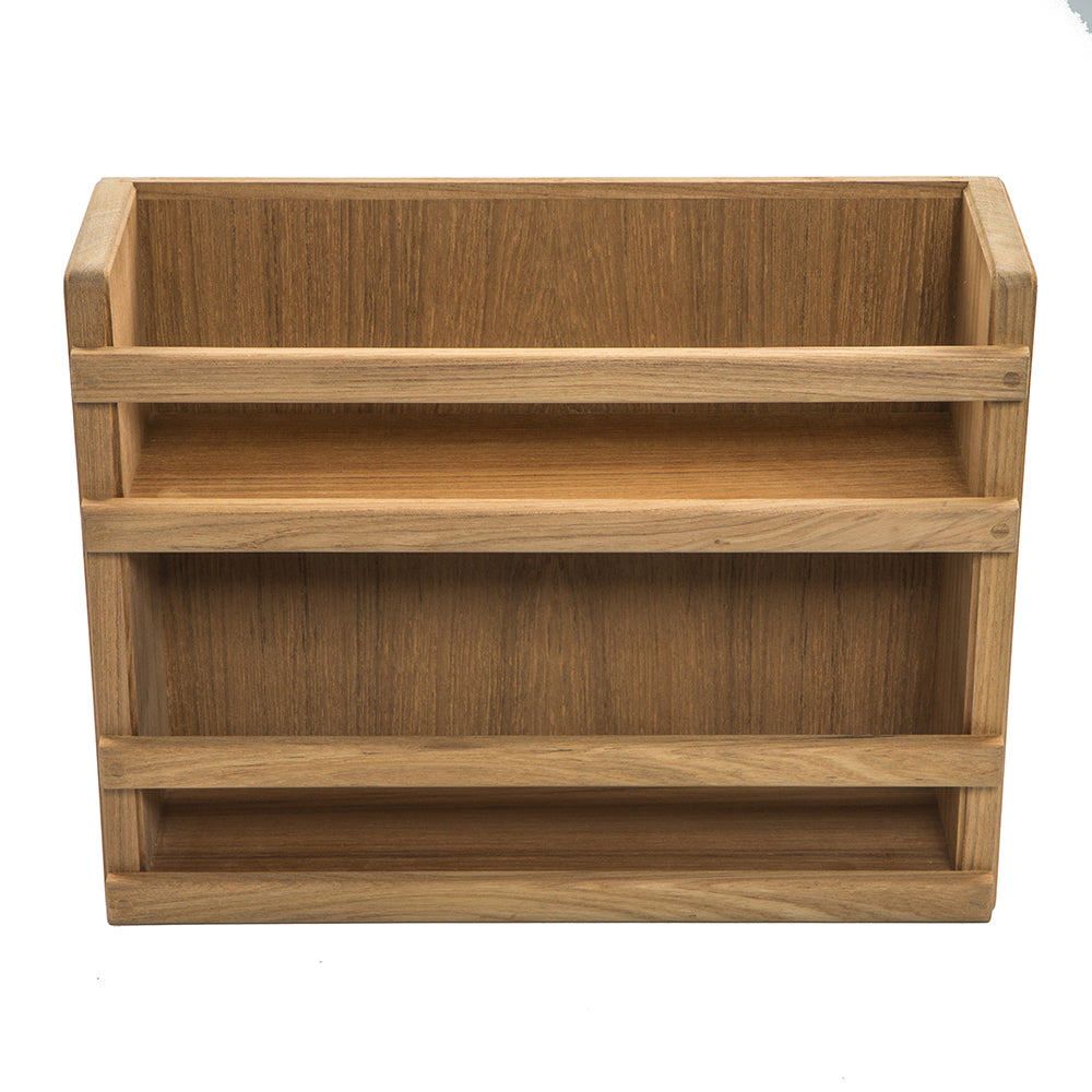 Whitecap Teak Two-Tier Spice Rack — marine teak