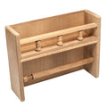 Whitecap Teak Paper Towel Holder w/Spice Rack — marine teak