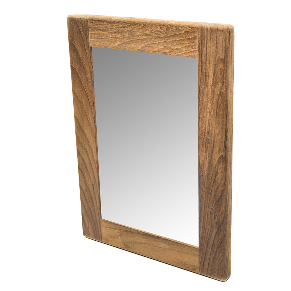 Whitecap Teak Rectangular Mirror — marine teak