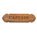 Whitecap Teak "CAPTAIN" Name Plate — marine teak