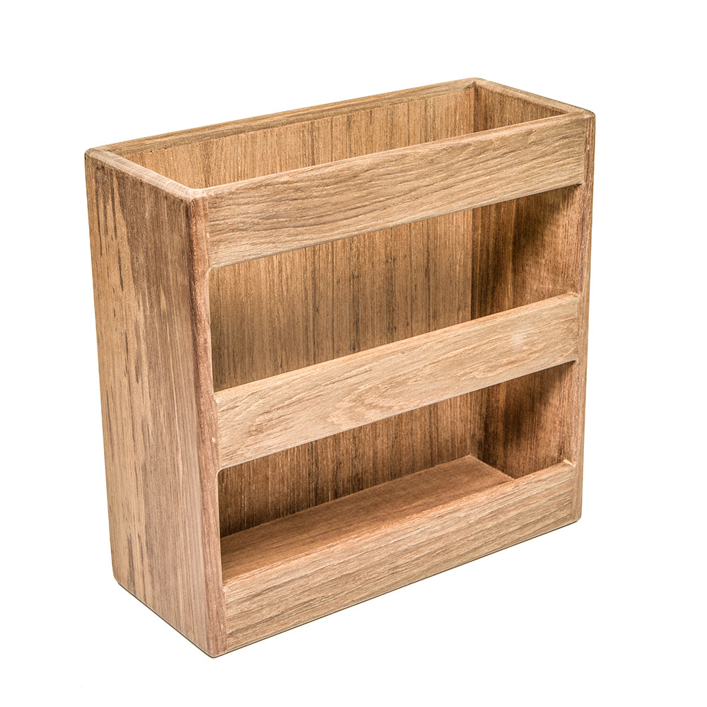 Whitecap Teak Magazine/Utility Rack — marine teak