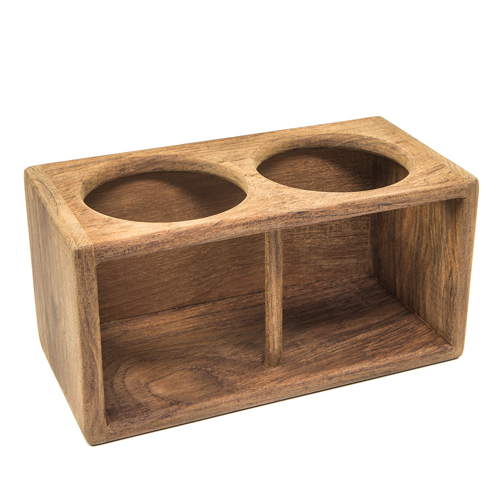 Whitecap Teak 2-Drink Rack — marine teak