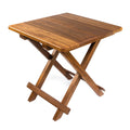 Whitecap Teak Solid Top Fold Away Table — marine teak