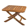 Whitecap Teak Small Adjustable Slat Top Table — marine teak