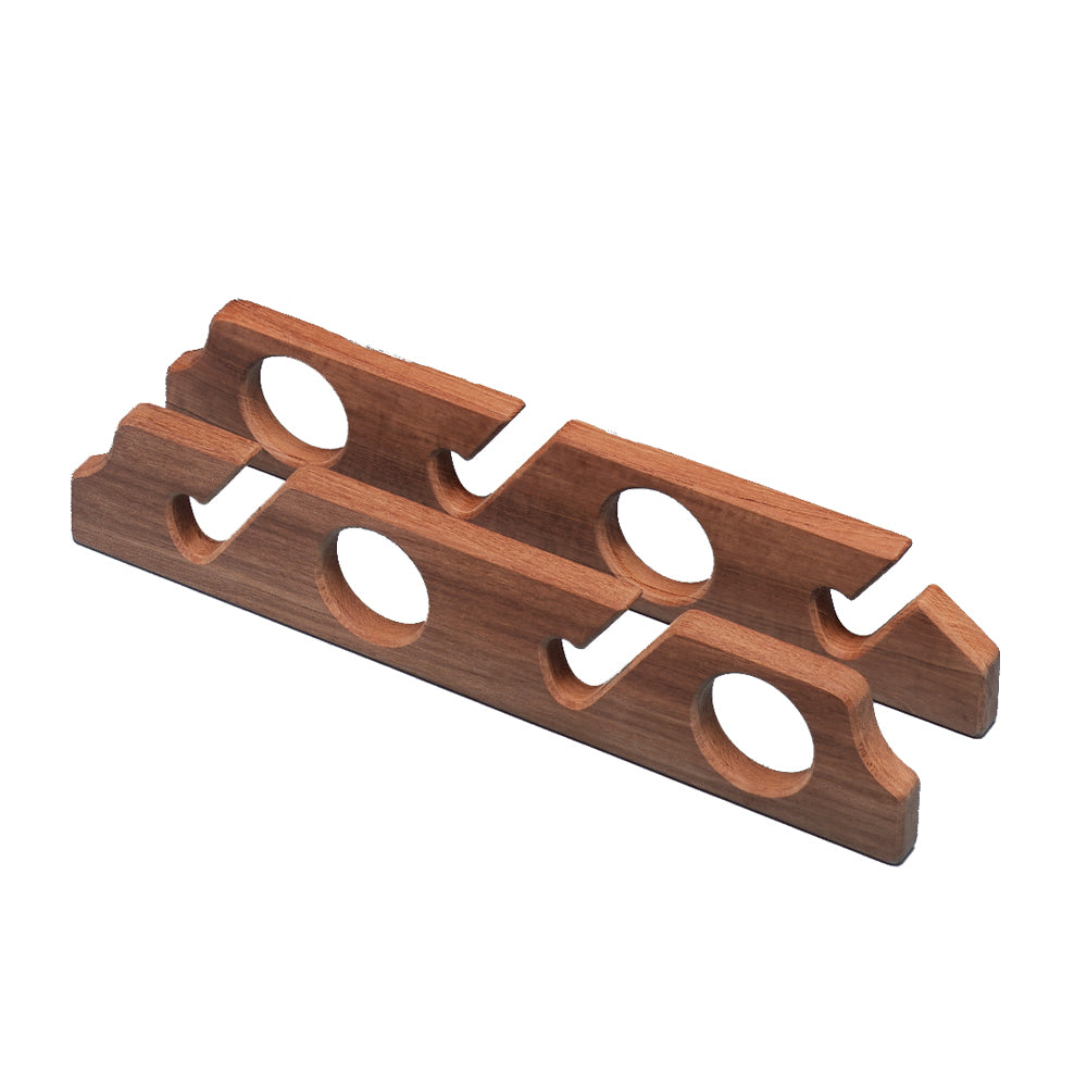 Whitecap Teak Four-Rod Storage Rack - Pair — marine teak