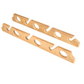 Whitecap Teak Six-Rod Storage Rack - Pair — marine teak