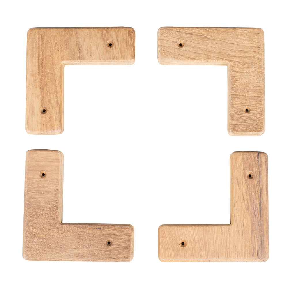 Whitecap Teak Cooler/Box Chocks - 4 Pack — marine teak