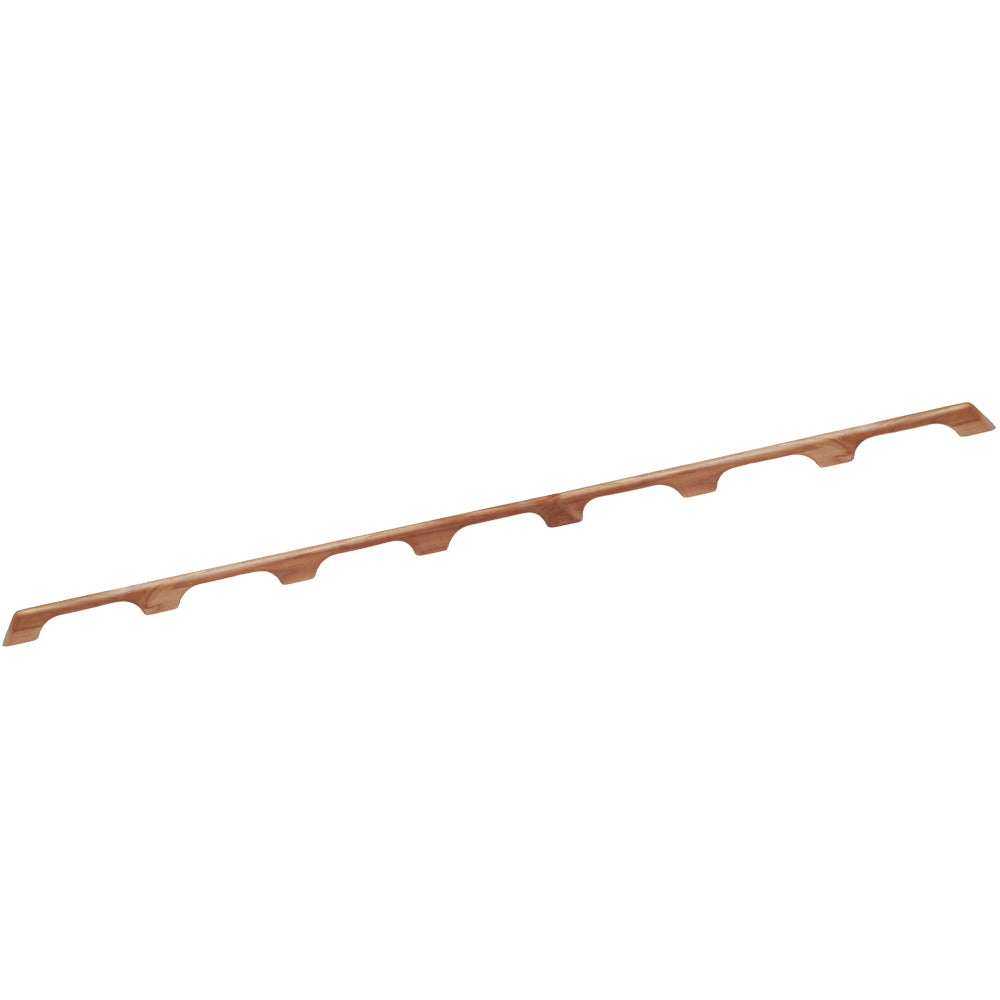 Whitecap Teak Handrail - 7 Loops - 73"L — marine grab handles