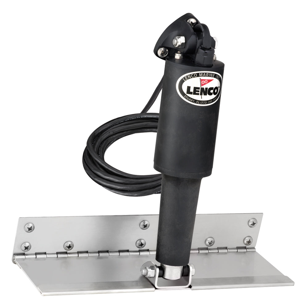 Lenco Marine Lenco 4" x 12" Limited Space Trim Tab Kit w/o Switch Kit 12V - Standard Finish - Standard Actuator — marine trim tabs