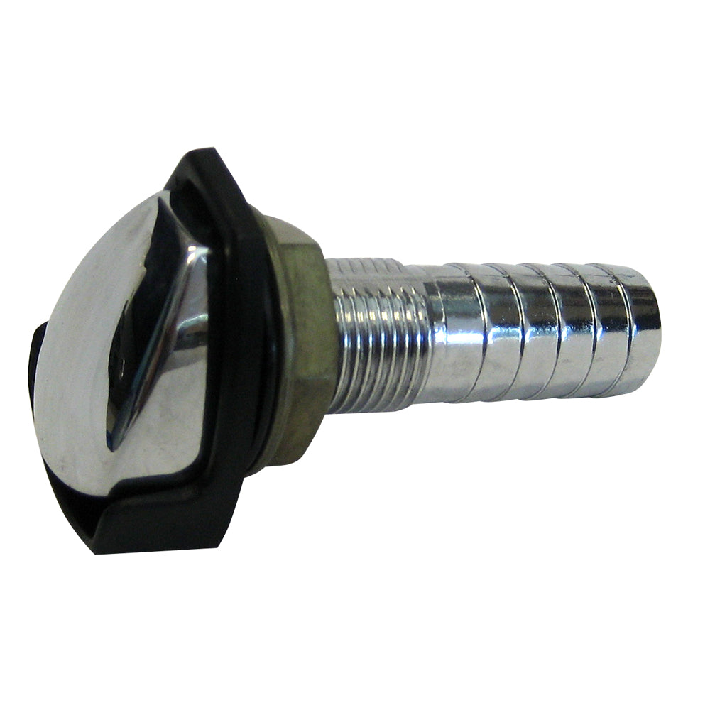Perko Gas Tank Vent w/Splash Guard - Chrome Plated Zinc - ⅝" Hose — marine fittings
