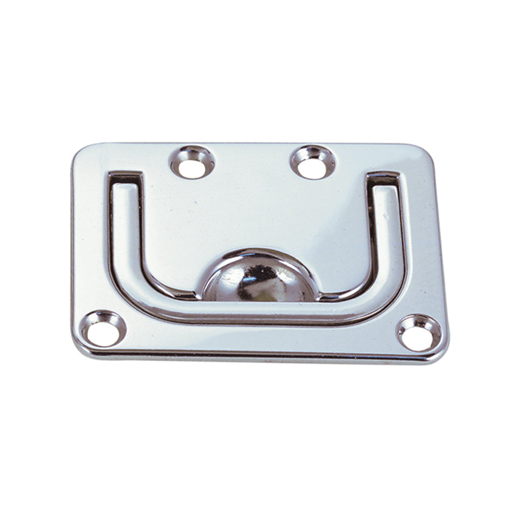 Perko Flush Lifting Handle - Chrome Plated Zinc - 3" x 2-¼" — marine latches