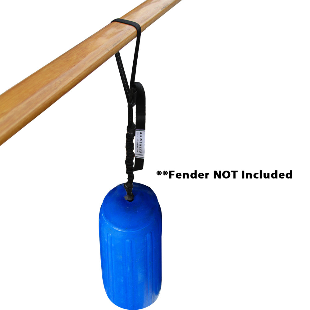 Davis Instruments Davis Shockles FenderFriend - Center Tube - Black — marine fender accessories