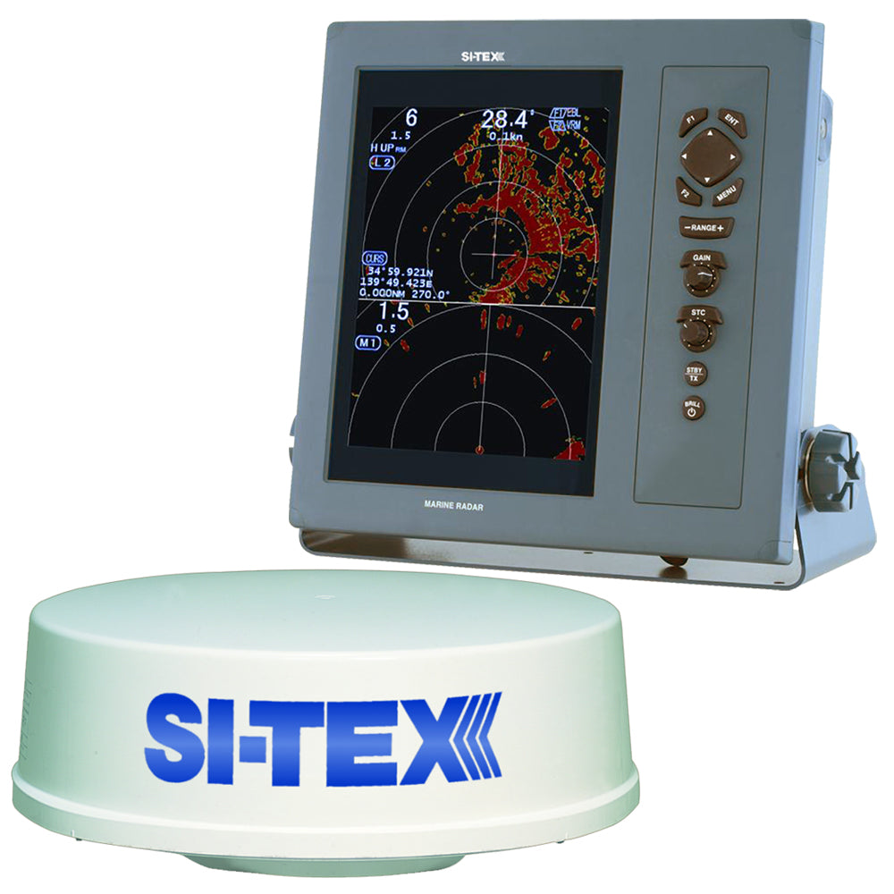 SI-TEX T-2041 Professional Dual Range Radar w/4kW 25" Dome - 10.4" Color TFT LCD Display — marine radars
