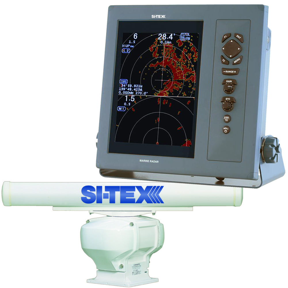 SI-TEX Professional Dual Range Radar w/6kW 6' Open Array - 10.4" Color TFT LCD Display — marine radars